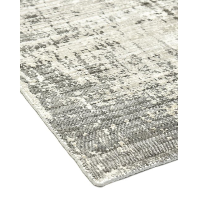 Edmund Contemporary Abstract Handmade Area Rug Charcoal 5 X 8 Chairish