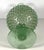 20th Century MCM Italian Empoli Green Knobbly Pedestal Vase With Uv Glow For Sale - Image 10 of 16