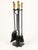 Vintage Cast Iron and Brass Fireplace Tools, 1960s, Set of 6 For Sale - Image 4 of 8