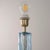 Glass Murano Glass Table Lamp with Blue Color, Italy, 1980s For Sale - Image 7 of 11