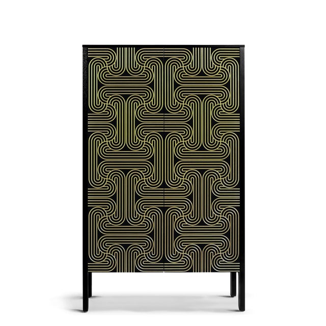 Wood Loop Cabinet by Coucou Manou For Sale - Image 7 of 11