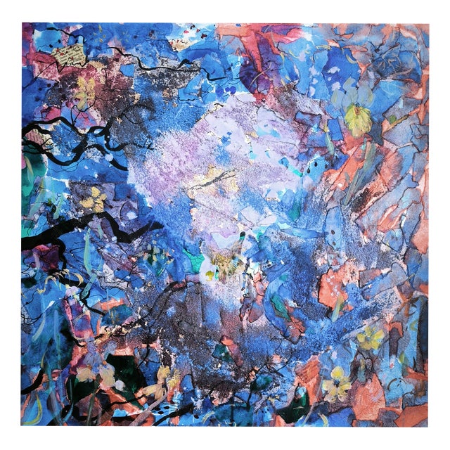 Linda Clerget, The Garden of Nebulae, Acrylic For Sale