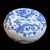 Vintage Chinese Hand Painted Blue and White Jingdezhen Jiangxi (江西) Porcelain with Five Imperial Dragon Pattern Sweetmeat...