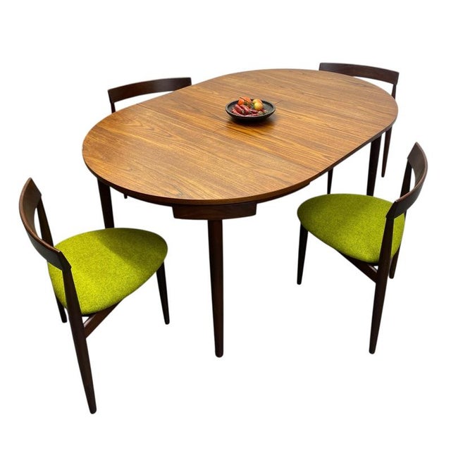 1960s Danish Teak Extending Dining Table and Chairs by Hans Olsen, 1960, Set of 5 For Sale - Image 5 of 18