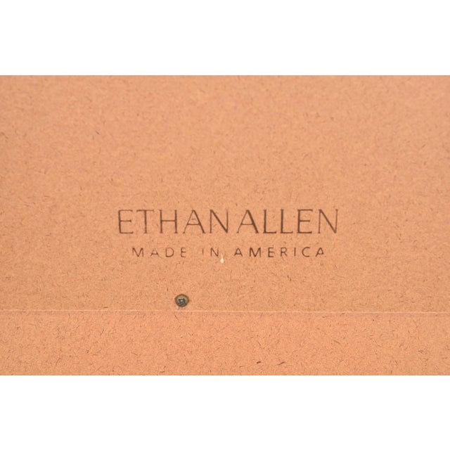 Ethan Allen Victorian Carved Maple Arched Wall Mirror For Sale - Image 10 of 11