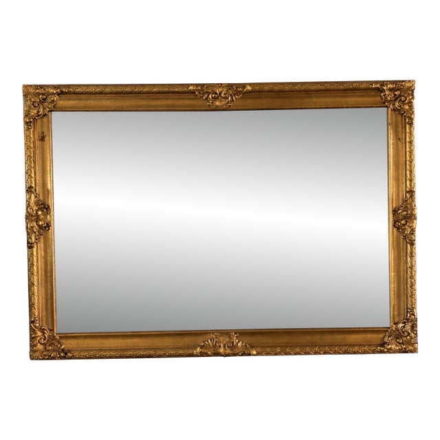 Antique Giltwood Wall Mirror, Late 19th Century (C. 1880–1900) For Sale