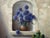 Still Life with Flowers & Fruit in a French Farmhouse Interior by French Artist 1992 Circa For Sale - Image 4 of 13