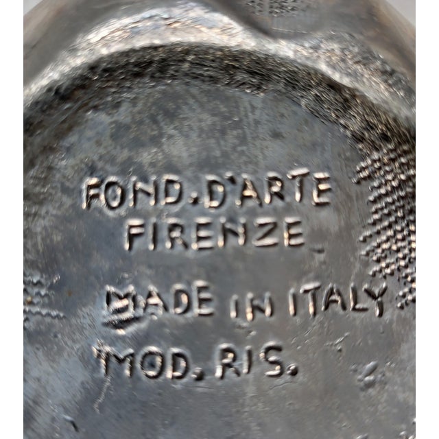 Vintage Italian Silver-Plated Pewter Apple Ice Bucket by Mauro Manetti, 1960s For Sale - Image 4 of 5