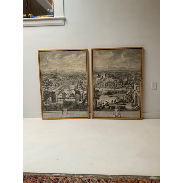 Pair of Prints,Views of Rome,by Giuseppe Vasi (1712-1782). Recently professionally framed and laid down on Artist board....