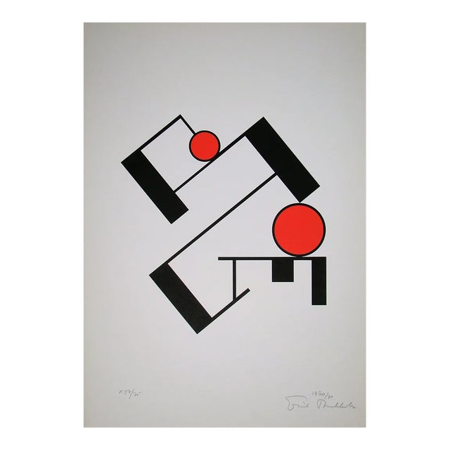Composition Screen Print by Erich Buchholz, 1920 For Sale