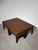 Contemporary Leather Coffee Table with Nesting Stools, Set of 5 For Sale - Image 3 of 6