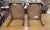 Ethan Allen Pair of 1980s Ethan Allen Stools Bee Fabric For Sale - Image 4 of 11