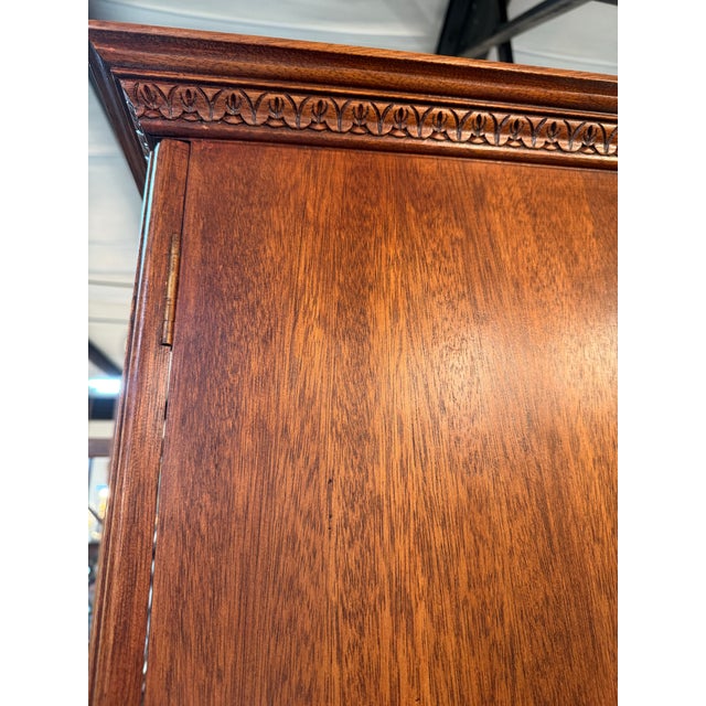Mid 20th Century Georgian Reproduction Double Door Secretary For Sale - Image 11 of 11