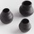 With a matte black glaze, imperfect texture and basic form, these three bud vases are simple and raw. A freshly made...