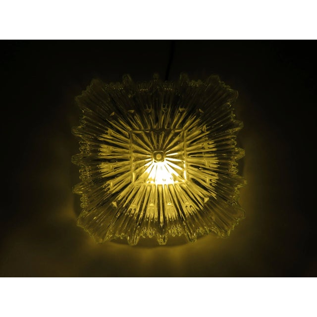 Mid-Century Modern Brutalist Square Flush Mount, 1970s For Sale - Image 3 of 12