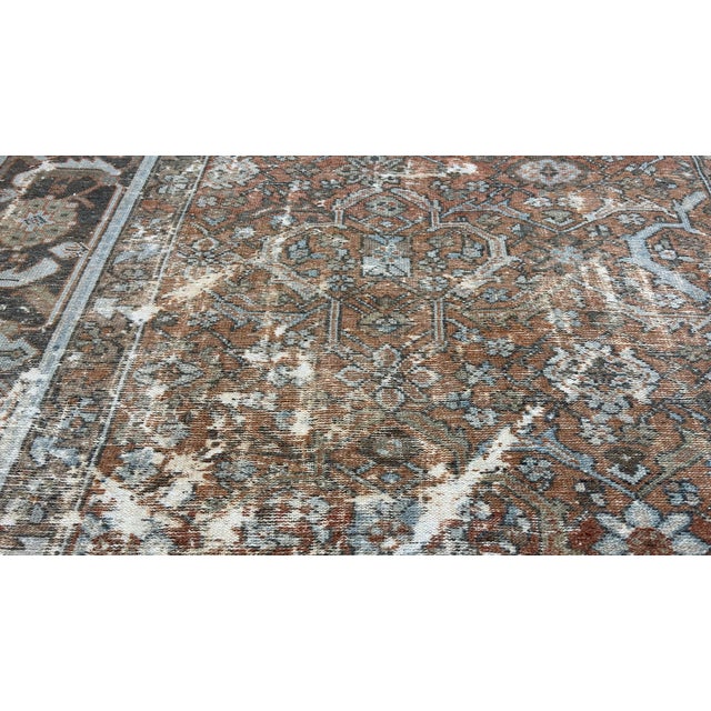 Copper Antique Mahal Carpet For Sale - Image 8 of 14
