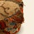 Late 19th Century Late 19th Century Antique Oriental Carpet Footstool on Porcelain Casters For Sale - Image 5 of 9