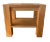 Organic Minimalist Artisan-Crafted European White Oak Side Table For Sale