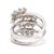 1.75ctw Diamond Cluster Wrap Ring, 18k White Gold, Ring Size 6.5 For Sale - Image 4 of 6