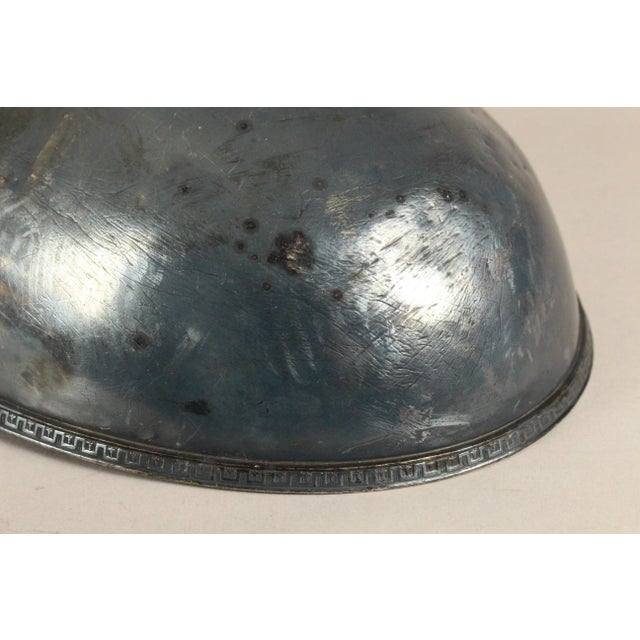 1930's Michigan Yacht Club Meat Turkey Serving Dome Cover, Silver Soldered For Sale - Image 10 of 15