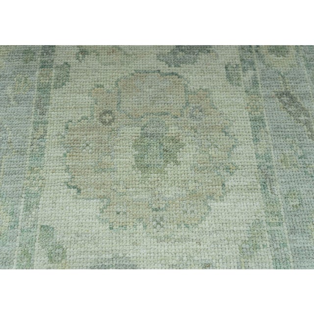 Turkish Turkish Oushak Rug 2'2" x 10'6" #19323 For Sale - Image 3 of 8