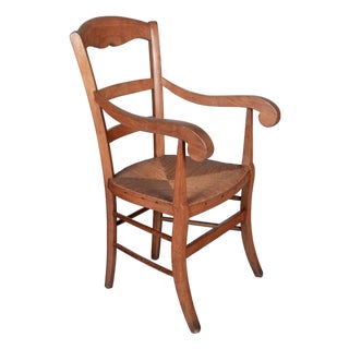 19th Century Louis Philippe French Country Armchair For Sale