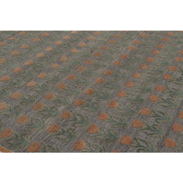 Handwoven in a silk flatweave, this 8x10 rug design is an exciting new representation of the Block Print Collection by Rug...