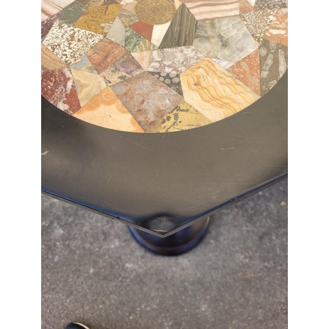 Bolster with Hard Stone Marquetry Tray For Sale - Image 10 of 16