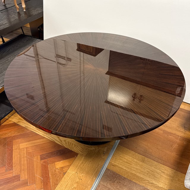 Design Plus Gallery presents a Bespoke Macassar Starburst Dining Table from McGuire. The circular tabletop showcases...