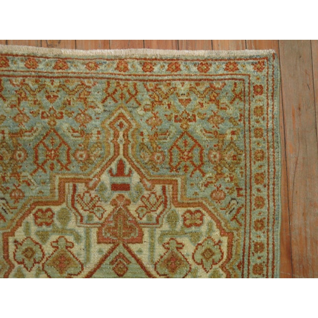 Early 20th Century 20th Century Antique Zabihi Collection Persian Hand Gesture Rug - 1'10" x 3' For Sale - Image 5 of 7