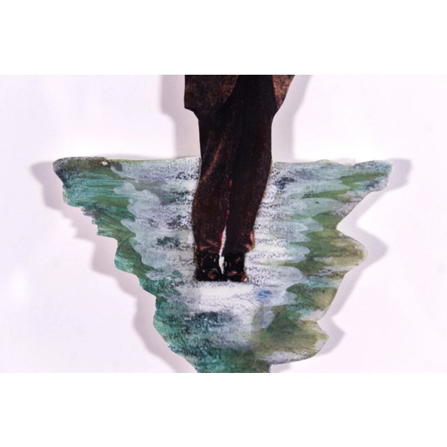 Paper Georg Vihos Monseigneur Monet Signed 3-Dimensional Mixed Media on Paper 2004 For Sale - Image 7 of 10