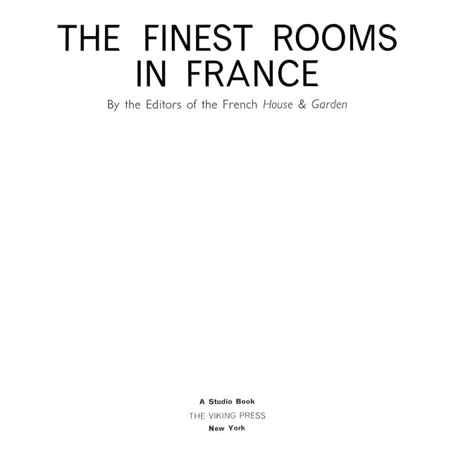 Traditional "The Finest Rooms in France" 1966 Kernan, Thomas For Sale - Image 3 of 17