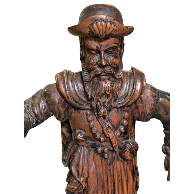 Wood 27" Antique St. James Jacobus the Pilgrim Santos Sculpture For Sale - Image 7 of 8