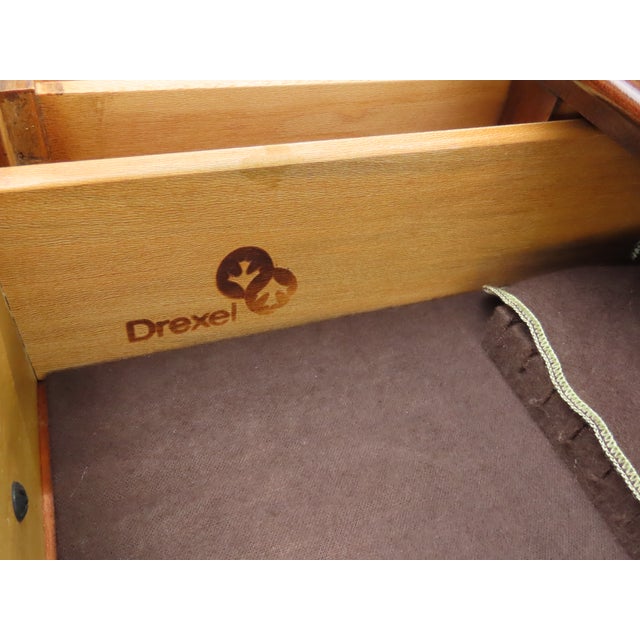 Brown Drexel Long Narrow Library Console Entry Table 6394 For Sale - Image 8 of 17