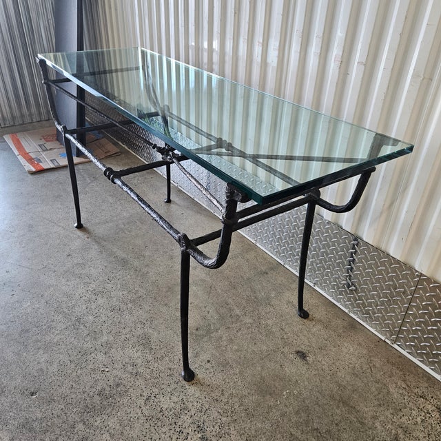 Carole Gratale Iron Console Manner of Giacometti For Sale In Miami - Image 6 of 12