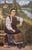 1990s Oil Painting Waiting for the Groom For Sale