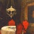 'Dining by Oil Lamp' by Aldo Riso, Paris, Rome, New York, Buenos Aires, Santa Maria Di Leuca For Sale - Image 4 of 10