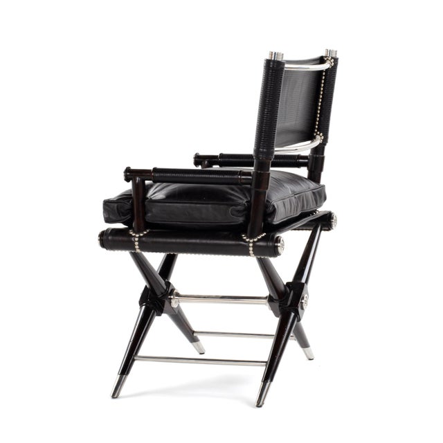 Contemporary Contemporary Director’s Chair by Theodore Alexander For Sale - Image 3 of 3