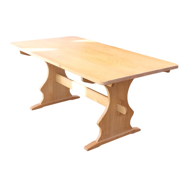 Danish Oak Extendable Dining Table, 1980s For Sale
