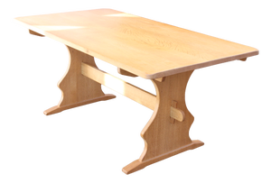Danish Oak Extendable Dining Table, 1980s