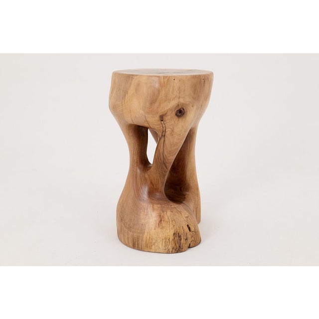 Sculptural Side Table in Walnut by Logniture For Sale - Image 13 of 16