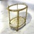 Vintage French Brass Bar Cart from Maison Baguès For Sale - Image 6 of 11
