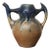 French Glazed Blue and Brown Stoneware Pitcher attributed to Gilbert Méténier, 1930s For Sale