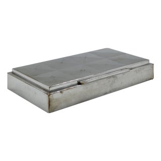 Silver-Plated Metal Cigarette Case by WMF, Germany, 1930s For Sale