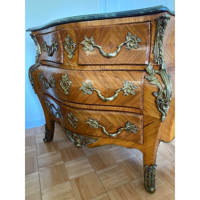 French Marble Top Bombe Chest Bronze Ormolu Commodes a Pair Chairish