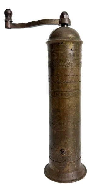 Antique Brass Spice Mill / Coffee Grinder, Early 20th Century