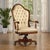 Elegant presidential armchair with leather coating. The series capitonné upholstery especially enhances the luxury of this...