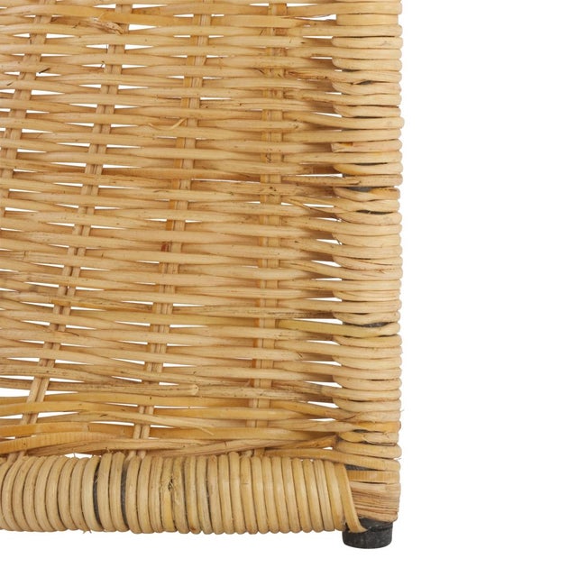 Early 21st Century Zendy Wicker Rattan Waterfall Accent Table in Light Natural For Sale - Image 5 of 8