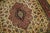 1960s Refined Ivory Background Color With Rosette Claret Border Overall-Medallion Patterns Antique Persian Tabriz Rug For Sale - Image 5 of 9