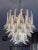 Large White Murano Glass Chandelier For Sale - Image 4 of 7